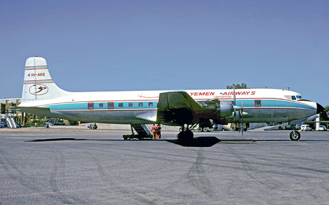 4W-ABQ DC.6A Yemen Airways