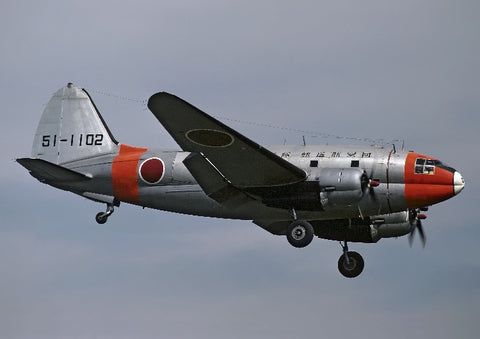 51-1102 C-46D JASDF 402Sqdn Atsugi Oct76