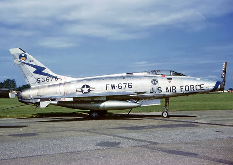 55-3676 F-100D USAF 55thTFS,20thTFW RAF Wethersfield May62