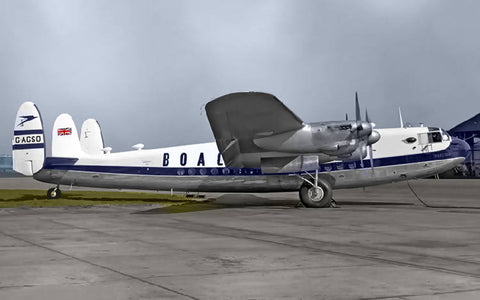 York C.1 G-AGSO BOAC at London Heathrow 1950s