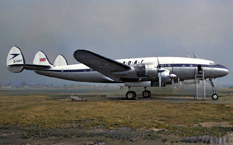 L.749A G-ANNT BOAC at London Heathrow 1950s