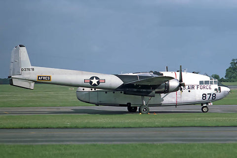 53-7878 C-119G USAF/355thTAS,906thTCG (AFRes) at RAF Wethersfield 1960s